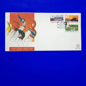 Perangko/Prangko INDONESIA. SHP/FDC VISIT ASEAN YEAR 1992. Harga katalog Rp 70.000,-