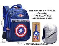 Gambar Tas RANSEL SEKOLAH SD CAPTAIN BINTANG Timbul 3RES + RC FREE NAME TAG dari OnLanShop Kota Administrasi Jakarta Timur 1 Tokopedia
