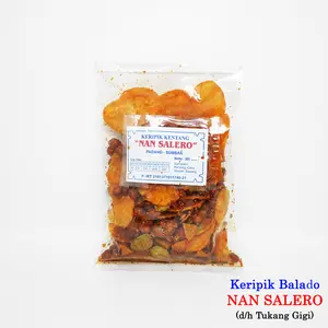 Keripik Kentang Pete Petai Teri Kacang Balado Nan Salero 200 Gram