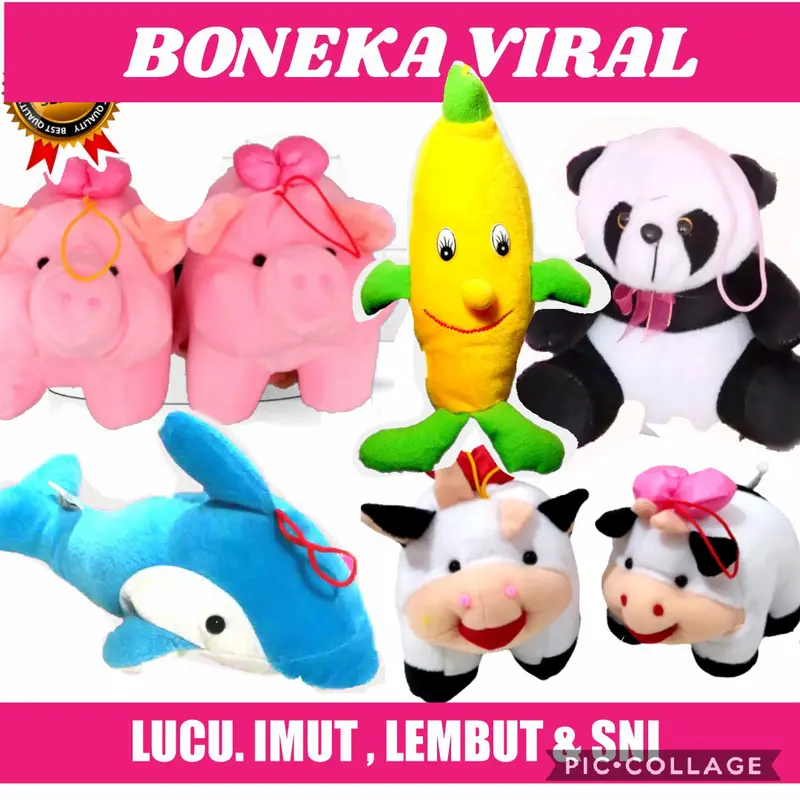 Mainan Anak Boneka Sapi Viral Mini Kado ultah anak perempuan Bayi 2 3 4