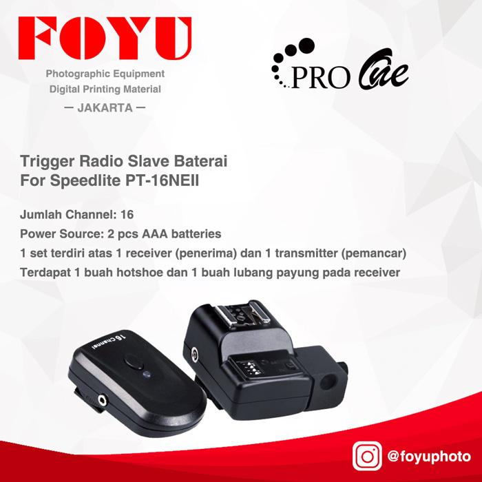 Gambar Pro One | Trigger Radio Slave Baterai for Speedlite PT-16NE / 1 Set dari Foyu Photo Jakarta Kota Administrasi Jakarta Selatan Tokopedia