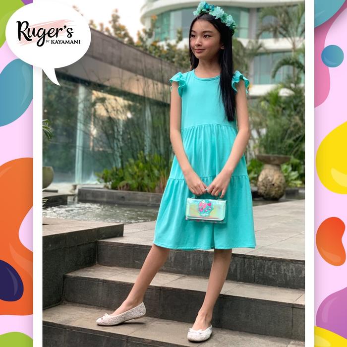 Gambar Rugers By Kayamani - Rempel dress - Blue Ocean - Dress Anak - 2-3 tahun dari Rugers By Kayamani Kota Tangerang Selatan Tokopedia