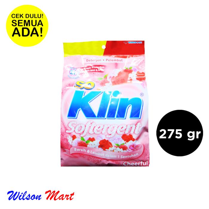 Gambar SO KLIN SOFTERGENT CHEERFUL RED 275 GRAM dari Wilson Mart Kota Administrasi Jakarta Barat Tokopedia