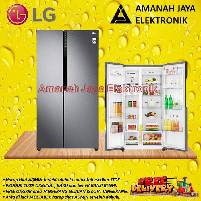 Gambar PROMO LG Kulkas Side By Side | LG GCB247KQDV | GC-B247KQDV | GCB247 dari AMANAH JAYA ELECTRONICS Kota Tangerang Selatan Tokopedia