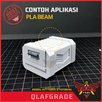 Gambar PLA BEAM HALF ROUND 2mm SOLID - pla plate kotak custom model kit dari Wahkhilaf Kota Surabaya 3 Tokopedia