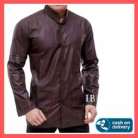 Gambar baju koko pria lengan panjang haibah model ammu merk annur terbaru - Hitam, M dari toko kang santri Kab. Bekasi 2 Tokopedia