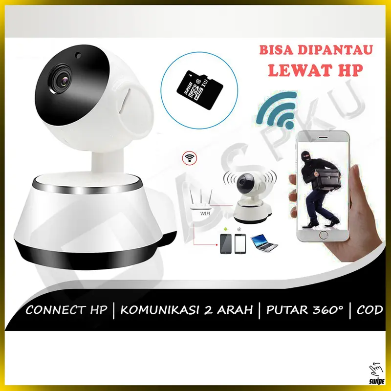 CCTV Smart IP V380 Pro 720p 1080p HD FHD Camera Cam Kamera Pengintai 1