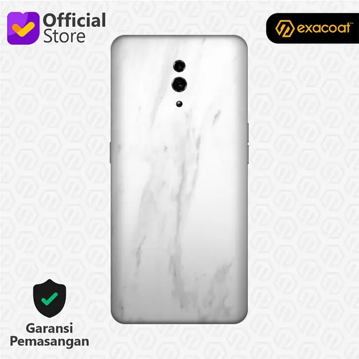 Gambar [EXACOAT] Oppo Reno 3M Skin / Garskin - Marble White - Model Cut Only dari Exacoat Kota Bekasi 4 Tokopedia