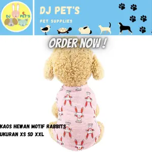 baju anjing dan baju kucing kaos hewan musim panas