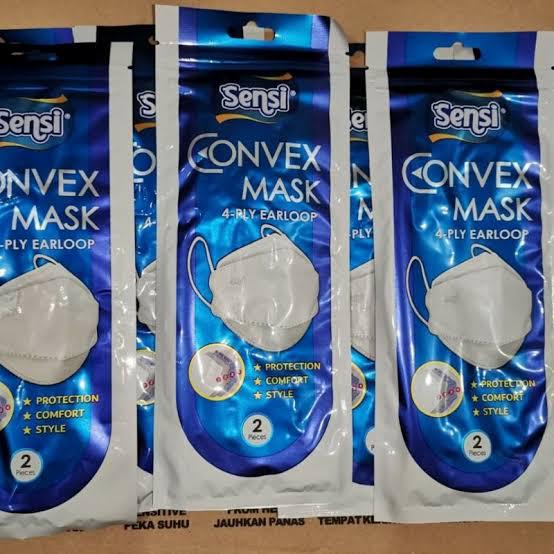 Masker Sensi Convex 4ply Sachet isi 2pc