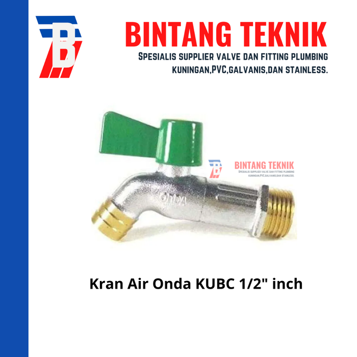 Gambar Kran Air / Kran Taman Onda KUBC 1/2" inch dari Bintang Teknik Toko Kota Administrasi Jakarta Barat Tokopedia