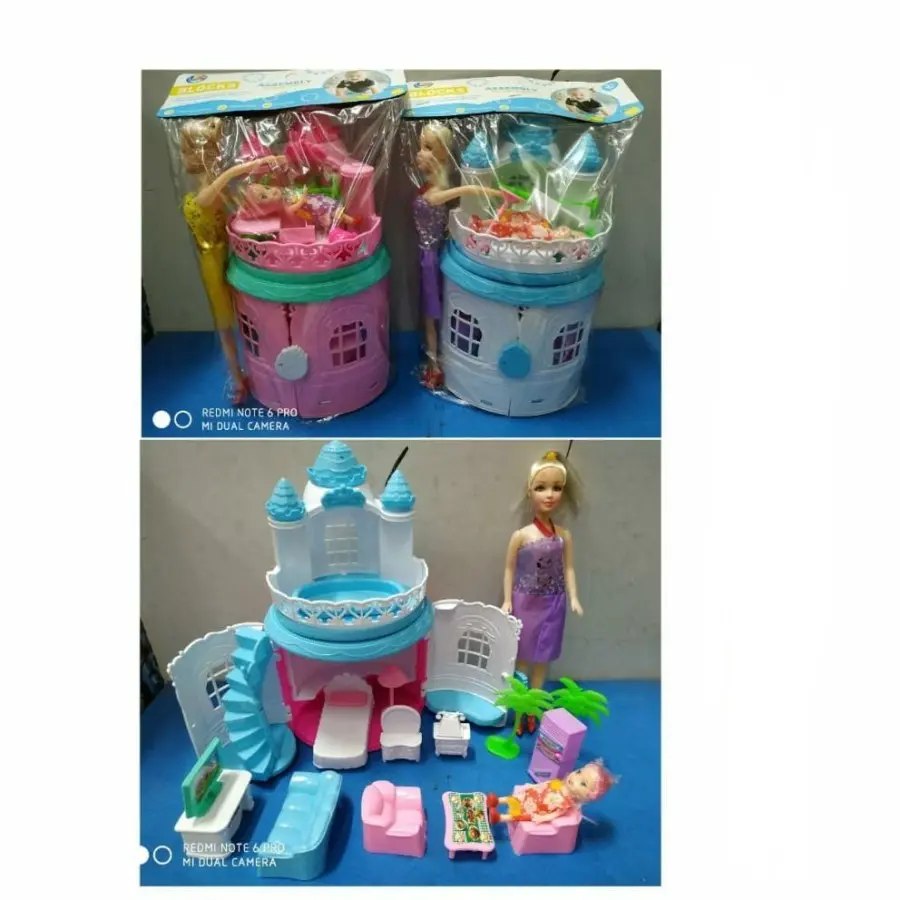 RUMAH BARBIE BARU KEMASAN PLASTIK mainan anak toddler girl