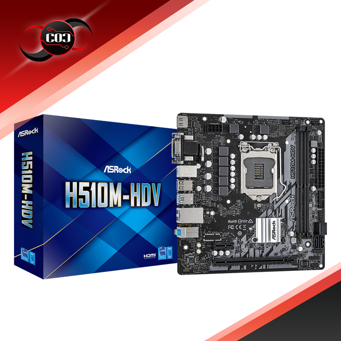 Gambar ASRock H510M-HDV - LGA1200 dari COC Komputer Kota Administrasi Jakarta Pusat Tokopedia