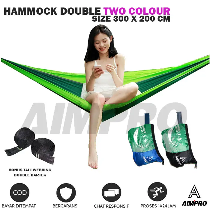 bisa COD hammock double ayunan hamock hamok hamoock gratis ongkir