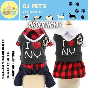 baju anjing dan baju kucing baju hewan seragam sekolah hewan