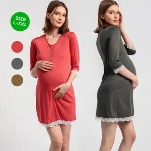 L XL XXL Baju Ibu Hamil dan Menyusui Mya Baju Bumil Dress Busui BS21