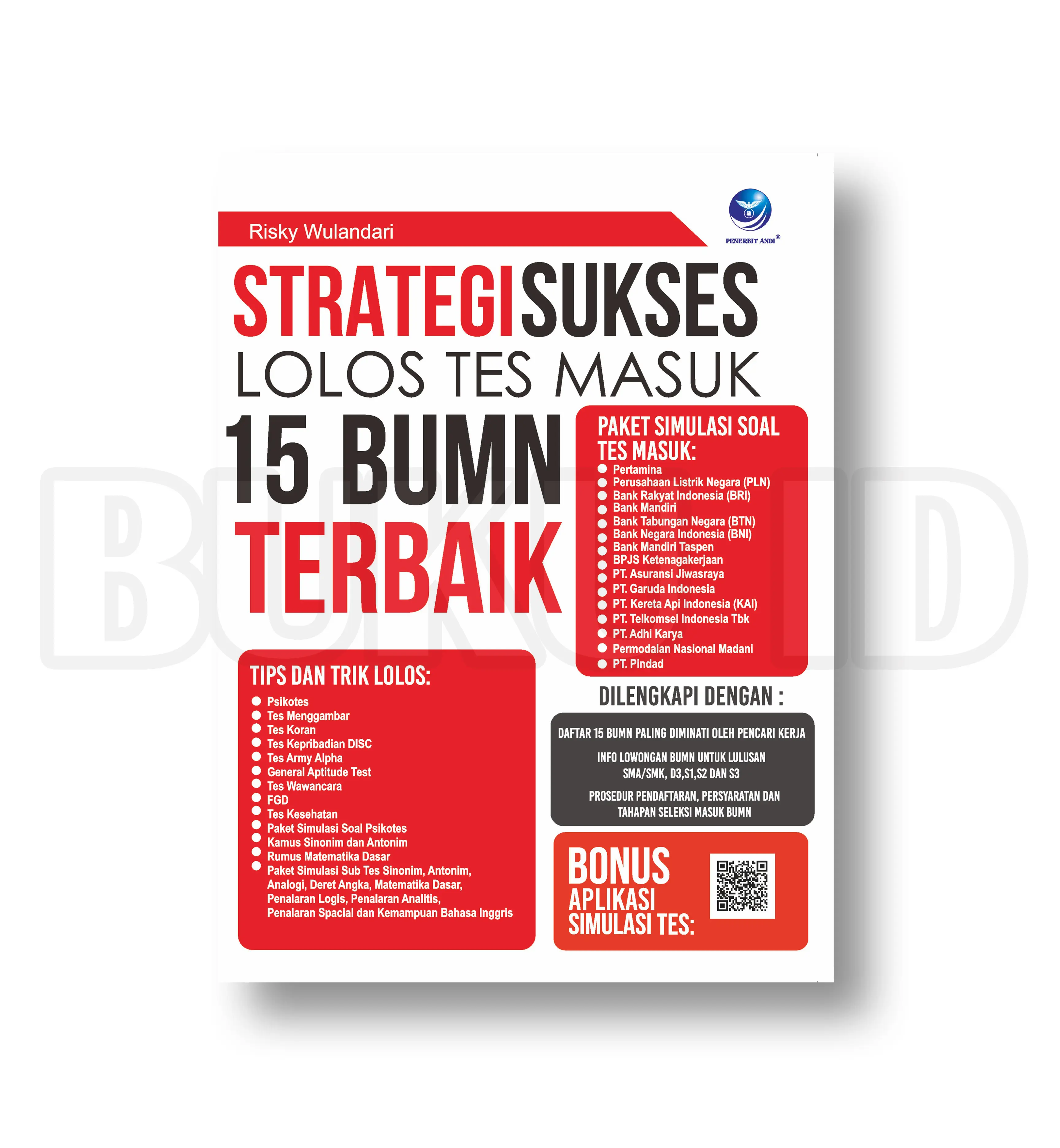 Buku Strategi Sukses Lolos Tes Masuk 15 BUMN Terbaik