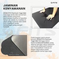 Gambar SFIDN FITS Matras Yoga Premium / Matras Karet / Matras Olahraga / Sena - Abu-abu, 63cm x 33cm dari Sfidn Jakarta Selatan 4 Tokopedia