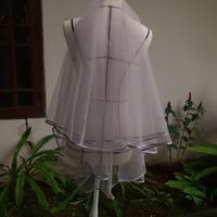 Gambar Wedding Veil 002 Kerudung Pernikahan abu-abu - Tanpa Sirkam dari Sarkara Kota Tangerang Selatan 3 Tokopedia