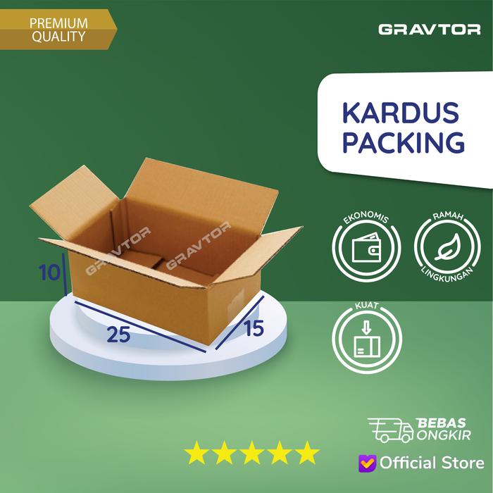 Gambar Box | Kotak | Dus | Kardus Polos Packing 25x15x10 (BARU) dari Gravtor Printing Kab. Tangerang Tokopedia