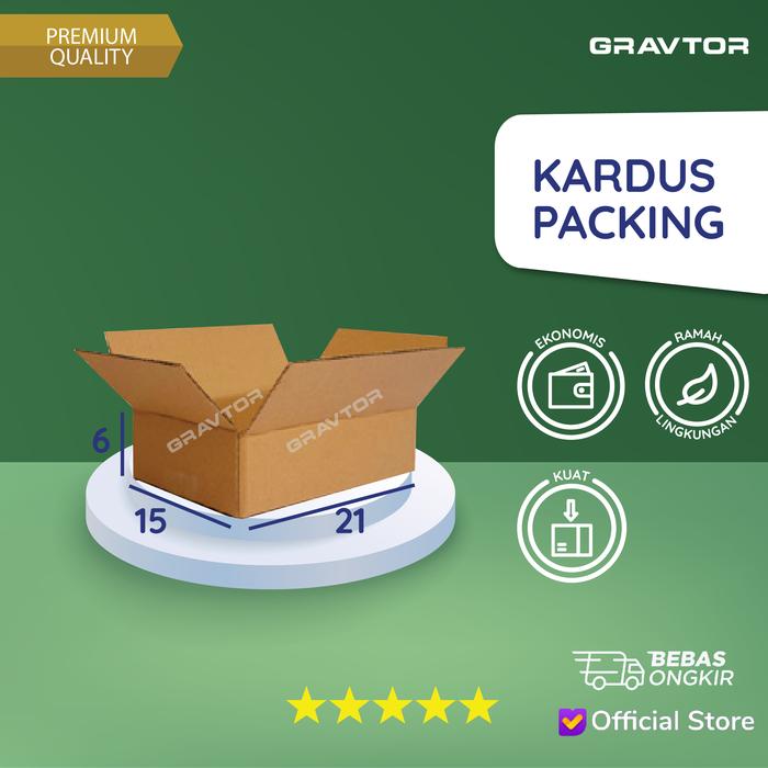 Gambar Box | Dus | Kotak | Kemasan | Kardus Polos Packing 21x15x6 dari Gravtor Printing Kab. Tangerang Tokopedia