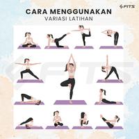 Gambar SFIDN FITS Matras Yoga Premium / Matras Karet / Matras Olahraga / Sena - Abu-abu, 63cm x 33cm dari Sfidn Jakarta Selatan 3 Tokopedia