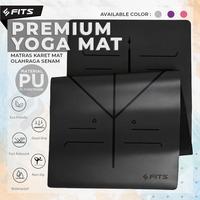 Gambar SFIDN FITS Matras Yoga Premium / Matras Karet / Matras Olahraga / Sena - Abu-abu, 63cm x 33cm dari Sfidn Jakarta Selatan 1 Tokopedia