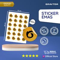 Gambar Cetak Stiker Label Vinyl Emas Metalize A3+ | Sticker Gold Label dari Gravtor Printing Kab. Tangerang 1 Tokopedia