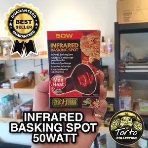 EXOTERRA INFRARED BASKING SPOT 50WATT LAMPU INFRARED REPTIL TORTO ULAR