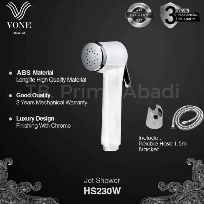 VONE PREMIUM HS-230W Toilet Shower Putih Jet Bidet Cebok Kloset ABS 0