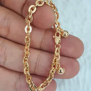 gelang baby hollow fancy polos 2 lonceng emas 70 % 700 70 % 4 gr an