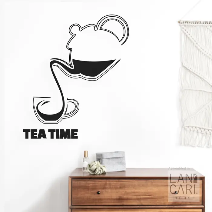 Gambar Sticker Cutting Tea Time Tea Shop Sticker Dekorasi Kaca Dinding Toko - Hitam dari LANCARI Kota Administrasi Jakarta Pusat 4 Tokopedia