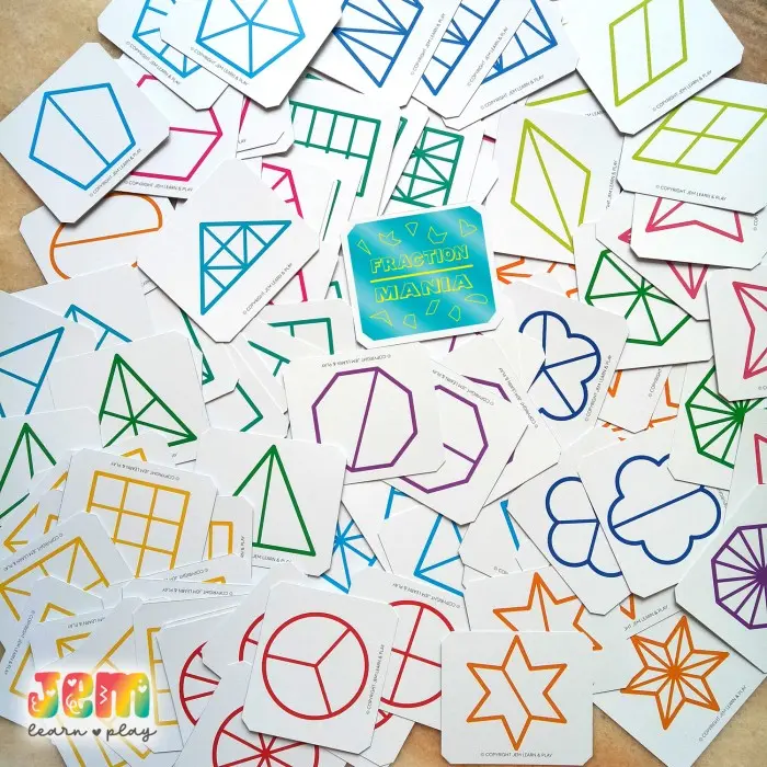 JEM Learn & Play - Fraction Mania Card Game - Board Game - Shop | Tokopedia