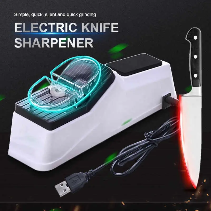 USB Electric Adjustable Multifunction Knife Sharpener