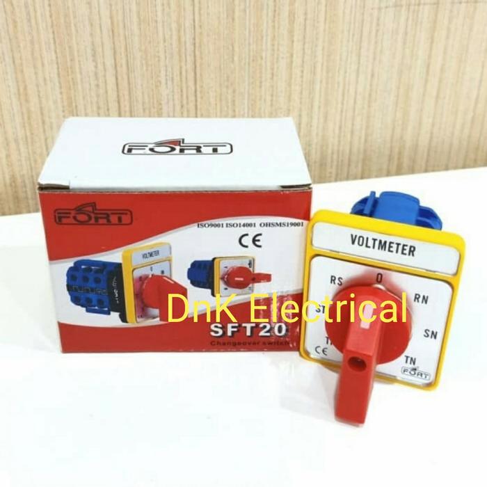 Gambar Rotary Switch Volt Selector Switch/VSS 7 Posisi SA16 FORT SFT20-7 dari DnK ELECTRICAL Kota Administrasi Jakarta Barat Tokopedia