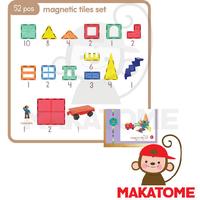 Gambar Magnetic Tiles Set 52 pcs | Mainan Edukasi magnet tile dari Makatome Shop Kota Tangerang Selatan 3 Tokopedia