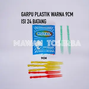 Garpu Kue Plastik Ultah / Garpu Kecil Warna / Garpu Buah