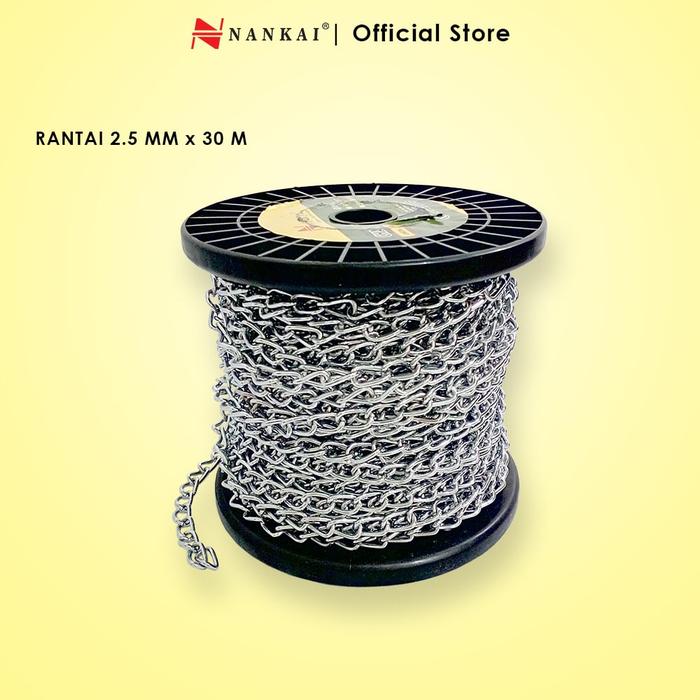 Gambar Nankai Rantai Besi 2.5mm x 30m dari Nankai Tools Kab. Tangerang Tokopedia