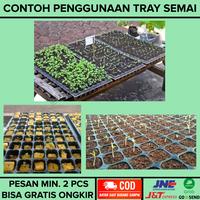 Gambar pot tray semai 128 lubang - tray semai tanaman dari Atapponik Store Kota Surabaya 2 Tokopedia