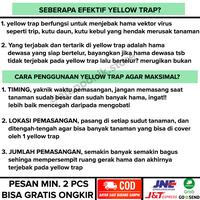 Gambar yellow trap perangkap serangga hama hidroponik dari Atapponik Store Kota Surabaya 2 Tokopedia