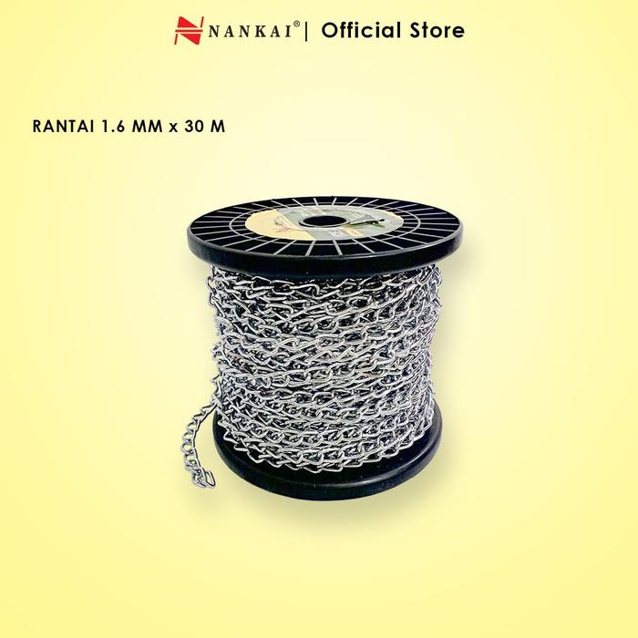 Gambar Nankai Rantai Besi 1.6mm x 30m dari Nankai Tools Kab. Tangerang Tokopedia