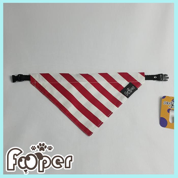Gambar Kalung Anjing Dog Scarf S Bandana Collar Diagonal Red Stripe dari Fooper Kota Administrasi Jakarta Barat Tokopedia