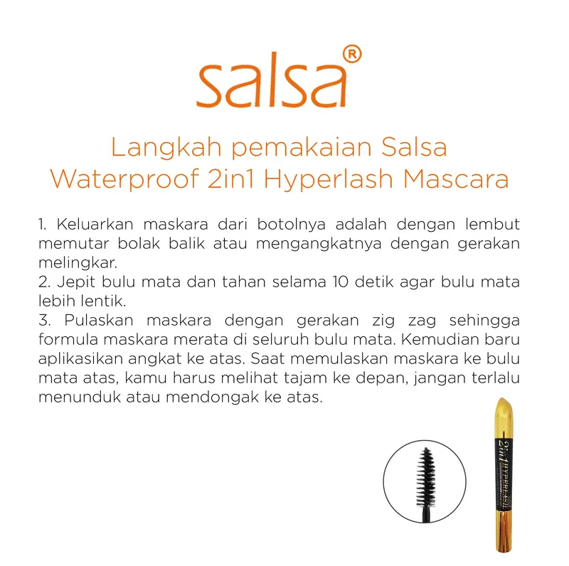 SALSA Waterproof Mascara 2in1 1