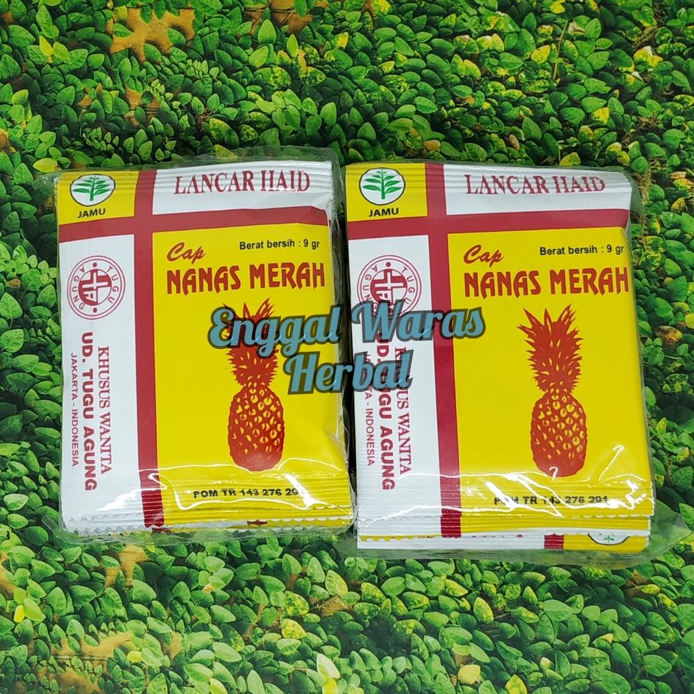 Jamu Lancar Haid Cap Nanas Merah