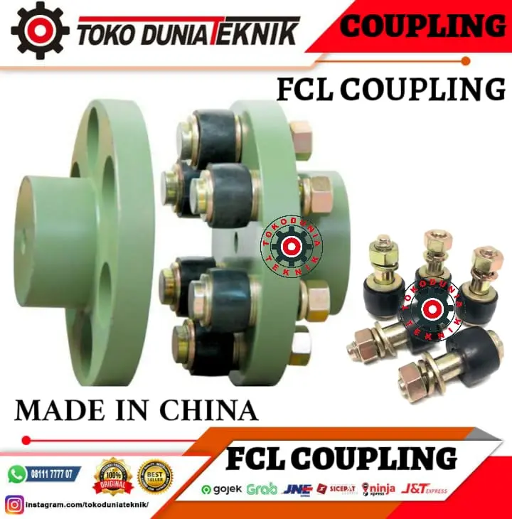 FCL 125 MAX BORE 32 MM FLEXIBLE COUPLING TERMURAH DAN ORIGINAL