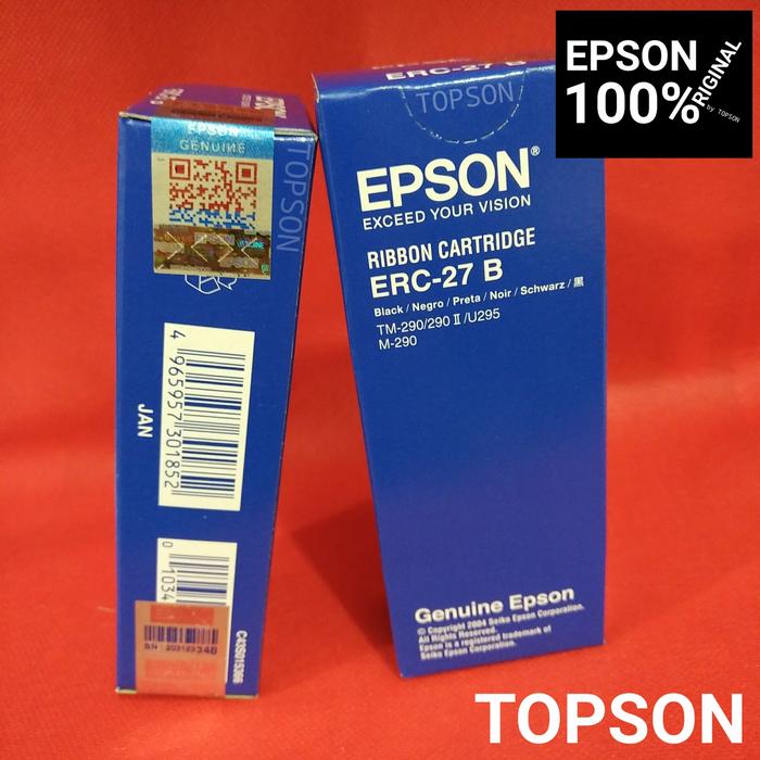 Gambar Epson ERC-27 , TM-U295 Ribbon Cartridge dari Topson Kota Administrasi Jakarta Pusat Tokopedia