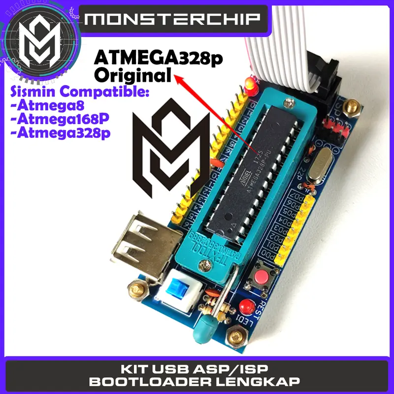 KIT USBASP ISI BOOTLOADER COPY HEX USB ASP ISP USBISP PAKET DOWNLOADER 2