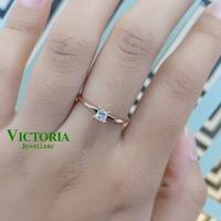 Gambar Cincin Berlian Solitaire / Cincin princess cut Victoria Jewellery dari Victoria Jewellery Online Kota Administrasi Jakarta Selatan 3 Tokopedia