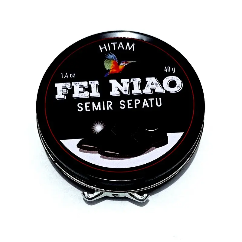 Semir Sepatu Flying Bird Fei Niao Shoes Polish Hitam Black 40 ml - 1pc