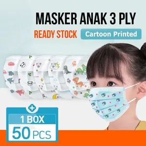 Masker Anak Karakter Doraemon Motif Kartun Anime Pelindung Anak Anti